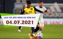 Lịch thi đấu bóng đá hôm nay 4/7/2021: Argentina vs Ecuador; Uruguay vs Colombia