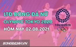 Lịch thi đấu bóng đá Olympic 2020 hôm nay 2/8/2021