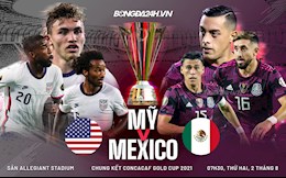 Trực tiếp bóng đá Mỹ vs Mexico chung kết Gold Cup 2021 hôm nay