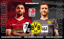 Nhận định, dự đoán Freiburg vs Dortmund 20h30 ngày 21/8 (Bundesliga 2021/22)