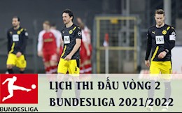 Lịch thi đấu bóng đá Đức vòng 2 Bundesliga 2021/22 cuối tuần nay