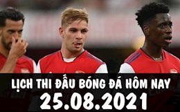 Lịch thi đấu bóng đá hôm nay 25/8: West Brom vs Arsenal; Bremer vs Bayern