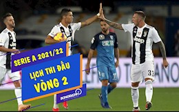 Lịch thi đấu bóng đá Italia vòng 2 Serie A 2021/22 mới nhất