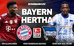 Nhận định Bayern Munich vs Hertha Berlin 23h30 ngày 28/8 (Bundesliga 2021/22)