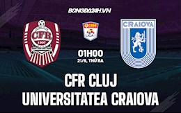 Nhận định Cluj vs Universitatea Craiova 1h00 ngày 21/9 (VĐQG Romania 2021/22)