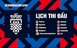 Lịch thi đấu AFF Cup 2020: ĐT Việt Nam gặp Lào ở trận ra quân