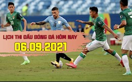 Lịch thi đấu bóng đá hôm nay 6/9: Uruguay vs Bolivia; Mỹ vs Canada