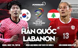 Nhận định Hàn Quốc vs Lebanon 18h00 ngày 7/9 (Vòng loại World Cup 2022)