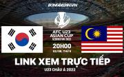 Trực tiếp VTV5 U23 Hàn Quốc vs U23 Malaysia bóng đá U23 Châu Á