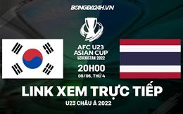 Trực tiếp VTV5 U23 Hàn Quốc vs U23 Thái Lan bóng đá U23 Châu Á hôm nay