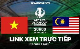 Trực tiếp VTV6 U23 Việt Nam vs U23 Malaysia bóng đá U23 Châu Á 2022