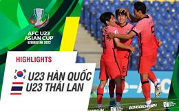 Video tổng hợp: U23 Hàn Quốc 1-0 U23 Thái Lan (Bảng C U23 châu Á 2022)