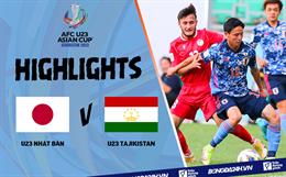 Video tổng hợp: U23 Nhật Bản 3-0 U23 Tajikistan (Bảng D U23 châu Á 2022)