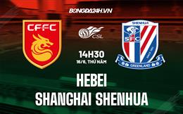 Nhận định Hebei vs Shanghai Shenhua 16h00 ngày 16/6 (VĐQG Trung Quốc 2022)