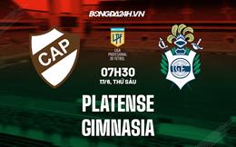 Nhận định bóng đá Platense vs Gimnasia 7h30 ngày 17/6 (VĐQG Argentina 2022)