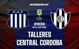 Nhận định Talleres vs Central Cordoba 1h30 ngày 26/6 (VĐQG Argentina 2022)