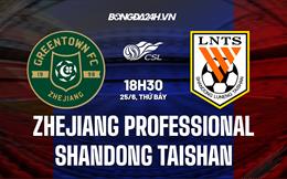 Nhận định Zhejiang Professional vs Shandong Taishan 18h30 ngày 25/6 (VĐQG Trung Quốc 2022)