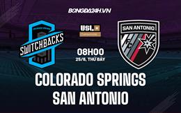 Nhận định Colorado Springs Switchbacks vs San Antonio 8h00 ngày 25/6 (Hạng Nhất Mỹ 2022)