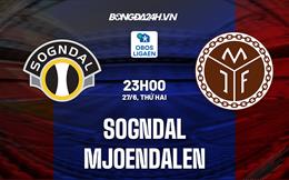 Nhận định Sogndal vs Mjoendalen 23h00 ngày 27/6 (Hạng 2 Na Uy 2022)