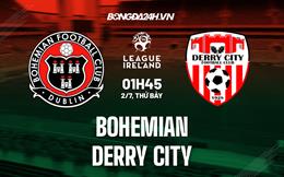 Nhận định Bohemian vs Derry City 1h45 ngày 2/7 (VĐQG Ireland 2022)