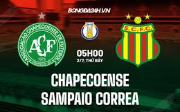 Nhận định Chapecoense vs Sampaio Correa 5h00 ngày 2/7 (Hạng 2 Brazil 2022)