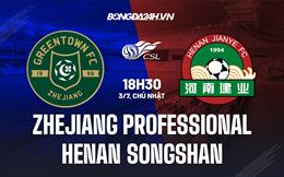 Nhận định Zhejiang Professional vs Henan Songshan 19h00 ngày 3/7(VĐQG Trung Quốc 2022)