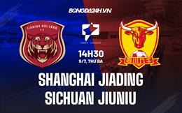 Nhận định Shanghai Jiading vs Sichuan Jiuniu 14h30 ngày 5/7 (Hạng 2 Trung Quốc 2022)