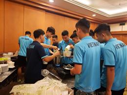U19 Việt Nam được phục vụ món quê hương trên đất Indonesia