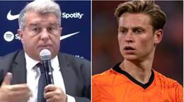 Chủ tịch Barca thêm một lần nói về tương lai Frenkie de Jong