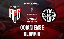 Nhận định,  Goianiense vs Olimpia 11h00 ngày 4/5 (Copa Sudamericana 2022)