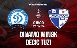 Nhận định Dinamo Minsk vs Decic Tuzi 1h00 ngày 8/7 (Europa Conference League 2022/23)