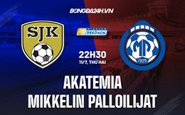 Nhận định Akatemia vs Mikkelin Palloilijat 22h30 ngày 11/7 (Hạng 2 Phần Lan 2022)