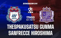 Nhận định Thespakusatsu Gunma vs Sanfrecce Hiroshima 17h00 ngày 13/7 (Cúp Nhật Hoàng 2022)
