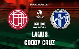 Nhận định bóng đá Lanus vs Godoy Cruz 4h30 ngày 14/7 (Cúp QG Argentina 2022)