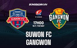 Nhận định Suwon FC vs Gangwon 17h00 ngày 16/7 (VĐQG Hàn Quốc 2022)