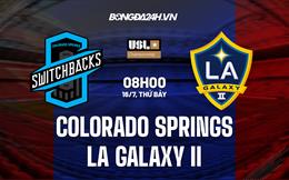 Nhận định Colorado Springs vs LA Galaxy II 8h00 ngày 16/7 (Hạng Nhất Mỹ 2022)