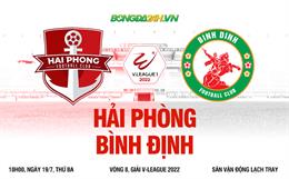 Trực tiếp bóng đá Hải Phòng vs Bình Định 18h00 ngày 19/7 (V-League 2022)
