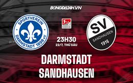 Nhận định,  Darmstadt vs Sandhausen 23h30 ngày 22/7 (Hạng 2 Đức 2022/23)