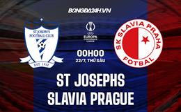 Nhận định St Josephs vs Slavia Prague 0h00 ngày 22/7 (Europa Conference League 2022/23)