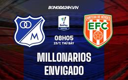 Nhận định, dự đoán Millonarios vs Envigado 8h05 ngày 23/7 (VĐQG Colombia 2022)