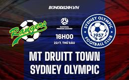 Nhận định Mt Druitt Town vs Sydney Olympic 16h00 ngày 22/7 (VĐ bang New South Wales 2022)