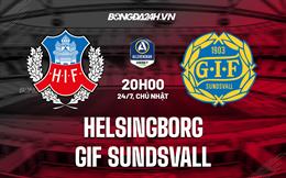 Nhận định Helsingborg vs GIF Sundsvall 20h00 ngày 24/7 (VĐQG Thụy Điển 2022)