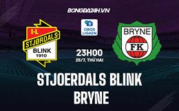 Nhận định bóng đá Stjoerdals Blink vs Bryne 23h00 ngày 25/7 (Hạng 2 Na Uy 2022)