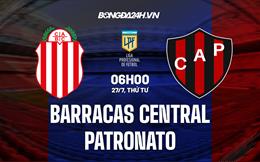 Nhận định Barracas Central vs Patronato 6h00 ngày 27/7 (VĐQG Argentina 2022)