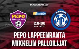 Nhận định PEPO Lappeenranta vs Mikkelin Palloilijat 23h00 ngày 27/7 (Hạng 2 Phần Lan 2022)