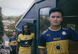 Quang Hải xuất hiện trong video quảng cáo của Pau FC