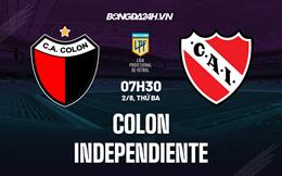 Nhận định, dự đoán Colon vs Independiente 7h30 ngày 2/8 (VĐQG Argentina 2022)