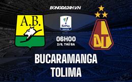 Nhận định bóng đá Bucaramanga vs Tolima 6h00 ngày 2/8 (VĐQG Colombia 2022)