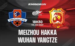 Nhận định Meizhou Hakka vs Wuhan Yangtze 18h30 ngày 7/8 (VĐQG Trung Quốc 2022)