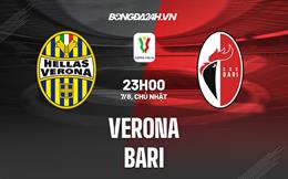 Nhận định,  Verona vs Bari 23h00 ngày 7/8 (Coppa Italia 2022/23)